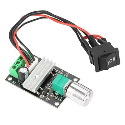 Immagine di Regolatore di Velocità del Motore PWM DC 6V 12V 24V 3A Reversibile con Interruttore