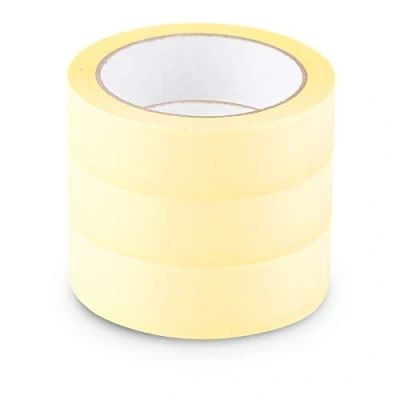 Immagine di Scley Nastro per mascheratura, Larghezza di crepa 30mm, Lunghezza 33m, 3 pezzi da pittore, giallo, in Carta Mascheratura Serie *545*, A0303 450130