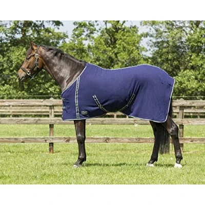 Immagine di QHP Fleece rug basic with cross surcingles