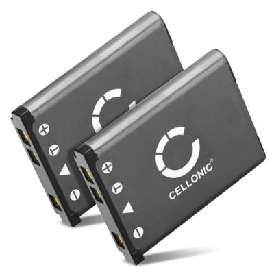 Immagine di CELLONIC 2X Batteria Li 40b 42b Compatibile con Olympus FE350 Wide FE250 FE20 FE4000 FE190 FE300 mju 770 SW 720 700 700mAh 3.6V 3.7V
