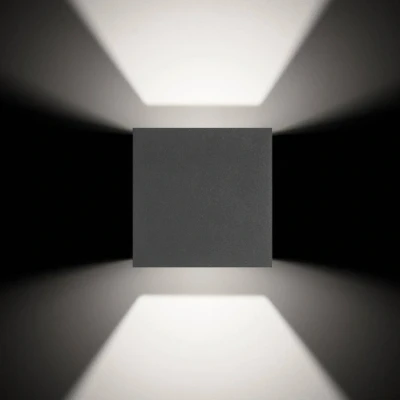 Immagine di LCD Applique LED da esterni 5080 up/down grafite