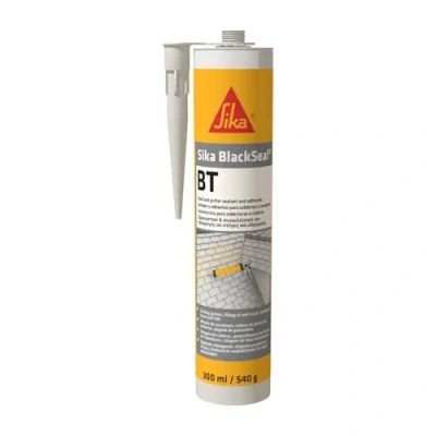 Immagine di Sika BlackSeal BT, Nero Sigillante e adesivo a base di gomma butilica Pronto all&#039;uso Per interno ed esterno Cartucce da 300ml