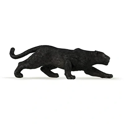 Immagine di PAPO Statuetta animale Panthère Noire, Agile Prédateur de la Savane, Giocattolo per bambini da 3 anni Esplorare fauna selvatica e conoscere natura