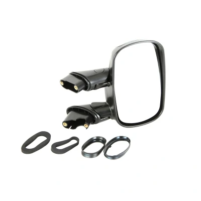 Immagine di specchio retrovisore esterno Tyc 309 0055 Dx nero convesso, per a regolazione manuale FIAT: Doblo I Cargo, Station Wagon