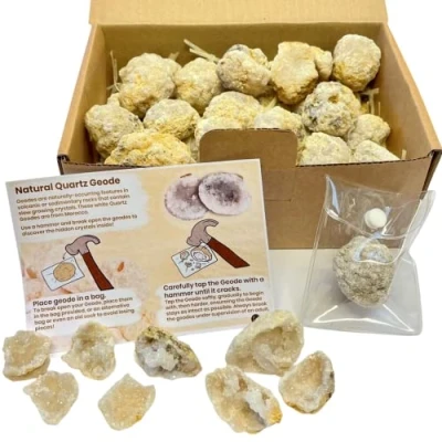 Immagine di Fossil Gift Shop Break Your Own Geodes, confezione da 1 kg, contiene fino a 25 geodi
