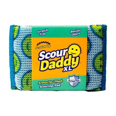 Immagine di Scrub Daddy Scour XL, spugna per piatti, pulire senza graffiare, spugnetta alternativa alle spugne da cucina in metallo, piatti lavare