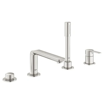 Immagine di Grohe GRO 19577DC1 Lineare Combinación monomando para baño y ducha 1/2&quot;, Nero