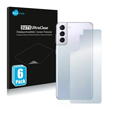 Immagine di savvies (6 Pezzi Pellicola Protettiva per Samsung Galaxy S21 / 5G (Posteriore) Protezione Schermo Trasparente