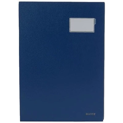 Immagine di LEITZ Libro firma in PPL 10 scomparti f.to 24 x 34 cm Blu 57010135