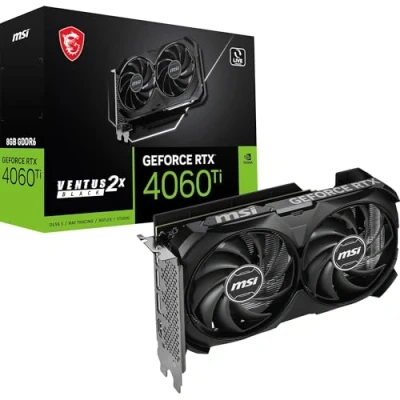 Immagine di MSI Scheda grafica Nvidia GeForce RTX 4060 Ti 8 GB GDDR6 SDRAM PCIe PCI Express, DisplayPort, HDMI ™