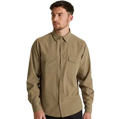 Immagine di Craghoppers Expert Kiwi Long Sleeved Shirt, Camicia Button Down Uomo, Pebble, S