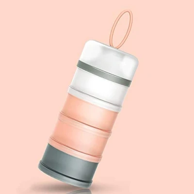 Immagine di Queta Dosatore per Latte in Polvere, Dispenser di Polvere con 4 Scomparti,Antigoccia e Leggero