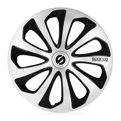 Immagine di SPARCO Sicilia SPC1475SVBKC Copricerchi 14Inch nero/argento, carbonio