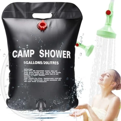 Immagine di ECtury Doccia da Campeggio, Accessori Camper, 20L Solare Portatile Campeggio Utili per Escursioni in All&#039;Aperto