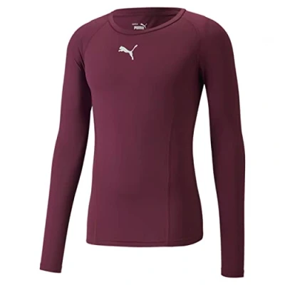 Immagine di PUMA Liga Maglietta Strato Base, Taglia Performance Uomo, Vino D&#039;uva, M