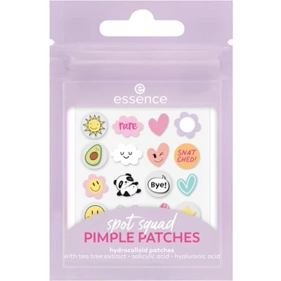 Immagine di Essence Spot Squad PIMPLE PATCHES, Treatments, Multicolore, Anti Pickel, nutriente, coprente, per pelli impure, vegano, senza profumo, alcool, parabeni, confezione da 1 (32 pezzi)