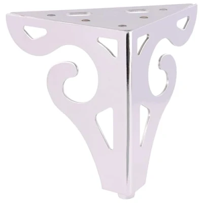 Immagine di WAGNER design yourself 12043001 Gamba del Mobile Tavolo/Piede Divano, con Piastra a Vite, 100 X 120 Mm, Cromato, SOFA WING, 1 Pezzo