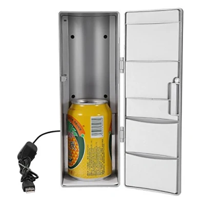 Immagine di Mini Frigorifero USB Portatile Più Freddo / Caldo Congelatore Desktop Bevanda per Bere Lattine Latte Piccoli Elettrodomestici Casa Ufficio Dormitorio Viaggio Auto Campeggio