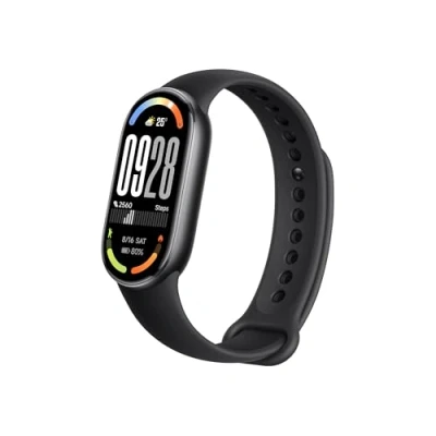 Immagine di Xiaomi Smart Band 10 (Fitness Tracker), 1.72&quot; AMOLED display, multimateriale, autonomia 21 gg, ricarica rapida, 150+ sport, monitoraggio benessere e sonno, HyperOS 2.0, resistente 5ATM, Compass, Nero