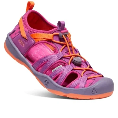 Immagine di Keen Moxie Children Unisex Sandali da trekking per bambini, Taglia: 24, Purple wine/nasturtium Tessuto