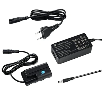 Immagine di DSTE AC F550 Alimentatore di rete DR F550, compatibile con Sony NP F330, F530, F570, CCD RV100, RV200, SC5, SC5/E, SC55E, SC55, SC6