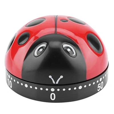 Immagine di Tyenaza Timer da Cucina Meccanico 60 Minuti Carica Automatica Coccinella
