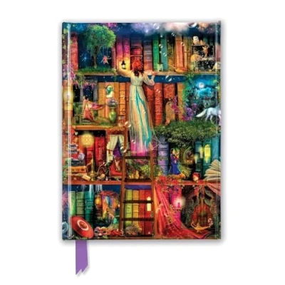 Immagine di Treasure Hunt Bookshelves Foiled Notebook