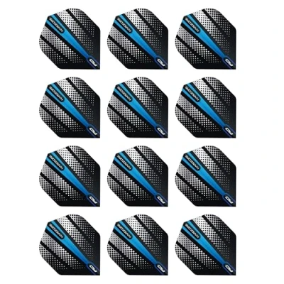 Immagine di RED DRAGON Hardcore Radical Blue Flash Dart Flights 4 Sets per Pack (12 in Total)