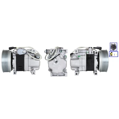 Immagine di LUCAS ACP01157 Compressore Aria Condizionata PAG 100 R134a con guarnizioni