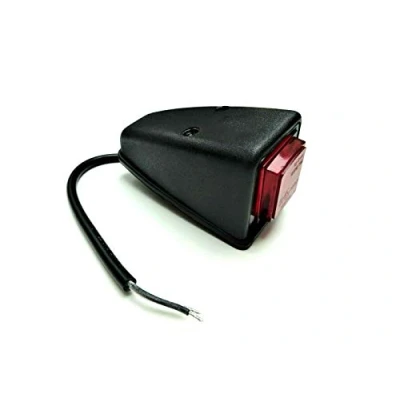 Immagine di Luce di posizione rossa a LED per camion, rimorchi, roulotte, 12 V, 24 con cavo e E9