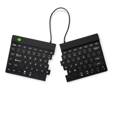 Immagine di R GO Tools Split Break Bluetooth® Tastiera Inglese US, QWERTY Nero Ergonomico