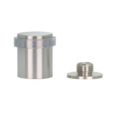 Immagine di EVI Herrajes Fermaporta acciaio inossidabile 24 x 30 mm Base filettata avvitata finitura opaca Include vite + tassello di fissaggio mod. I 199/24X30 TCBAM