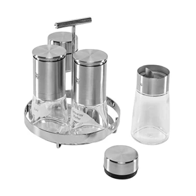 Immagine di WMF 06.6786.6030 Set Macinaspezie e Dosatori, Lucido, Acciaio Inossidabile, 5 Pezzi