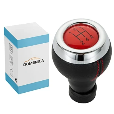 Immagine di DOMENICA Pomello Leva Cambio Compatibile con MINI COOPER R55 R56 R57 R58 R59 R60 R61 F54 F55 F56 F57 (5 Marce)