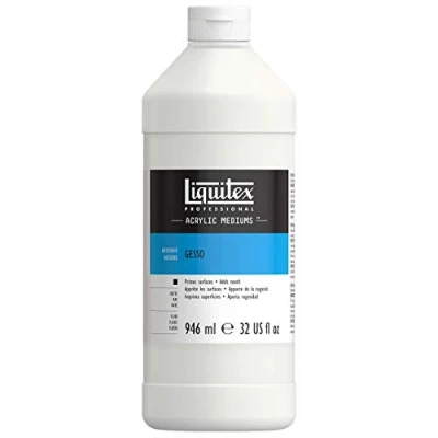 Immagine di Liquitex Professional Gesso trasparente, per preparazione superfici la pittura, medium, 946 ml