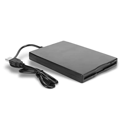 Immagine di Yctze Lettore di schede floppy USB portatile da 3,5 pollici ultrasottile senza alimentatore esterno per computer desktop e laptop