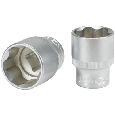 Immagine di KS Tools 911.1210 E Bussola F6 1/2&quot; 15 mm CHROMEmat Sur Support