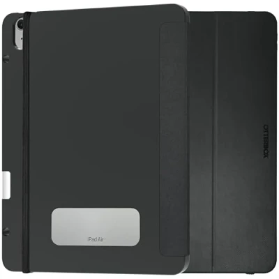 Immagine di Cover OtterBox React Folio Case per iPad Air 13&quot; M2 (2024), antishock e cadute, ultra sottile, custodia protettiva, testata a norme MIL STD 810G, Nero