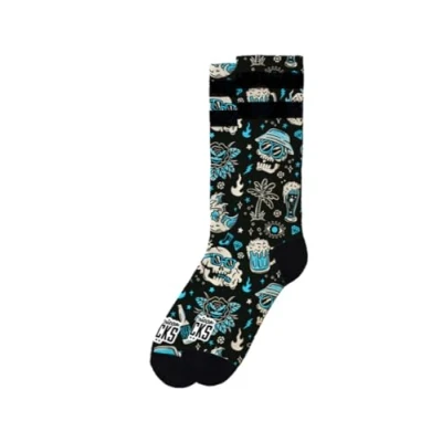 Immagine di American Socks Calze a mezza gamba Modello Dopamine Taglia L/XL Altezza media alta Calzini design divertente (FR/ES, lettere, L, XL, regolare, alto, standard, dopamine), Dopamine,