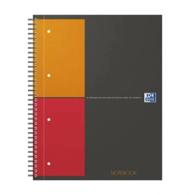 Immagine di Oxford blocco college 100103664 Grigio, Arancione, Rosso DIN A4+ quadretti Numero di fogli: 80