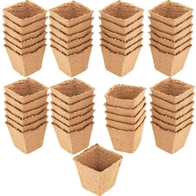 Immagine di Meister Vaso da coltivazione 8 x cm, pratico set 48 pezzi, 100% senza torba in cellulosa certificata PEFC biodegradabile/vaso per piante/sementi/coltivazione vegetale / 9968280