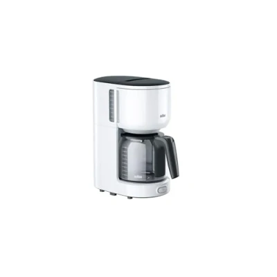Immagine di Braun KF 3100 WH Macchina da caffè, 10 Cups, Vetro, Bianco