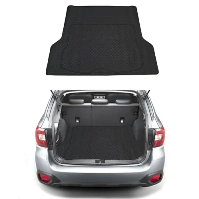 Immagine di Tappetino per Bagagliaio baule Universale, tappeto ritagliabile lungo le linee pre indicate, in Gomma, misure 142 x 111 cm Nero