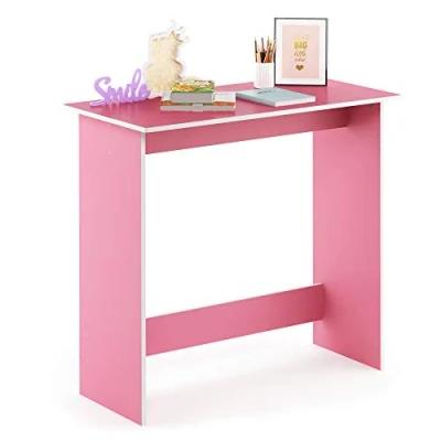 Immagine di Furinno Simplistic Scrivania per Computer, Legno, Rosa, 39.37 x 80 75.57 cm
