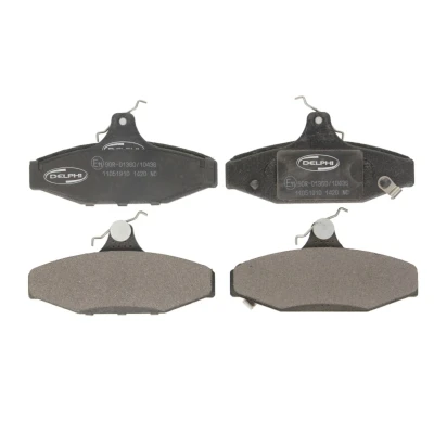Immagine di DELPHI LP1420 Kit pastiglie freno con segnalatore acustico usura lamierino anticigolío senza accessori SSANGYONG: Korando II SUV, I SUV