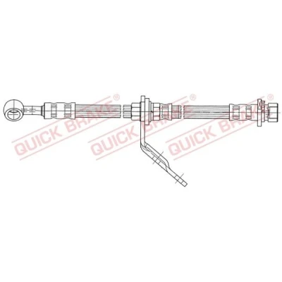 Immagine di QUICK BRAKE 59.923 Tubi Freno 448mm con filettatura interna