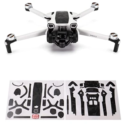 Immagine di WRAPGRADE Skin Compatibile con DJI Mini 3 Accent Color (BLACK BUMPY CAMO)