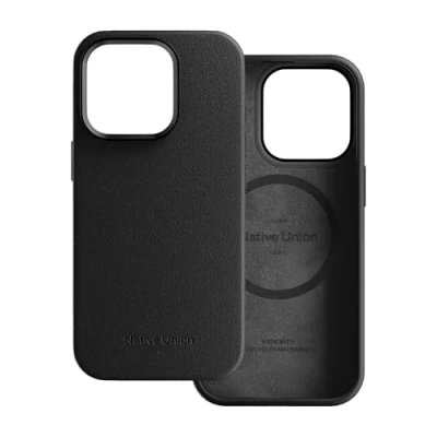 Immagine di Native Union Custodia Attiva Compatibile con MagSafe e Magneti Integrati Design Robusto Materiali Riciclati Protezione Anticaduta fino a 10ft per iPhone 15 Pro (Nero)