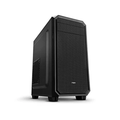 Immagine di NOX XTREME PRODUCTS Microtower COOLBAY MX2 NXCBAYMX2 Micro ATX Mini Tower, lettore di schede integrato, ventola da 120 mm inclusa, USB 3.0, fino a 4 dischi rigidi, nero