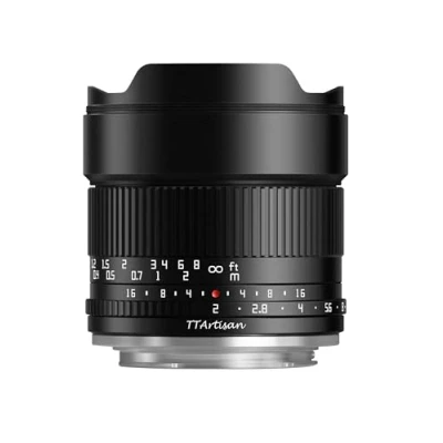 Immagine di TTArtisan APS C Obiettivo con corpo in metallo F2, 10 mm, compatibile attacco RF Canon, colore: Nero